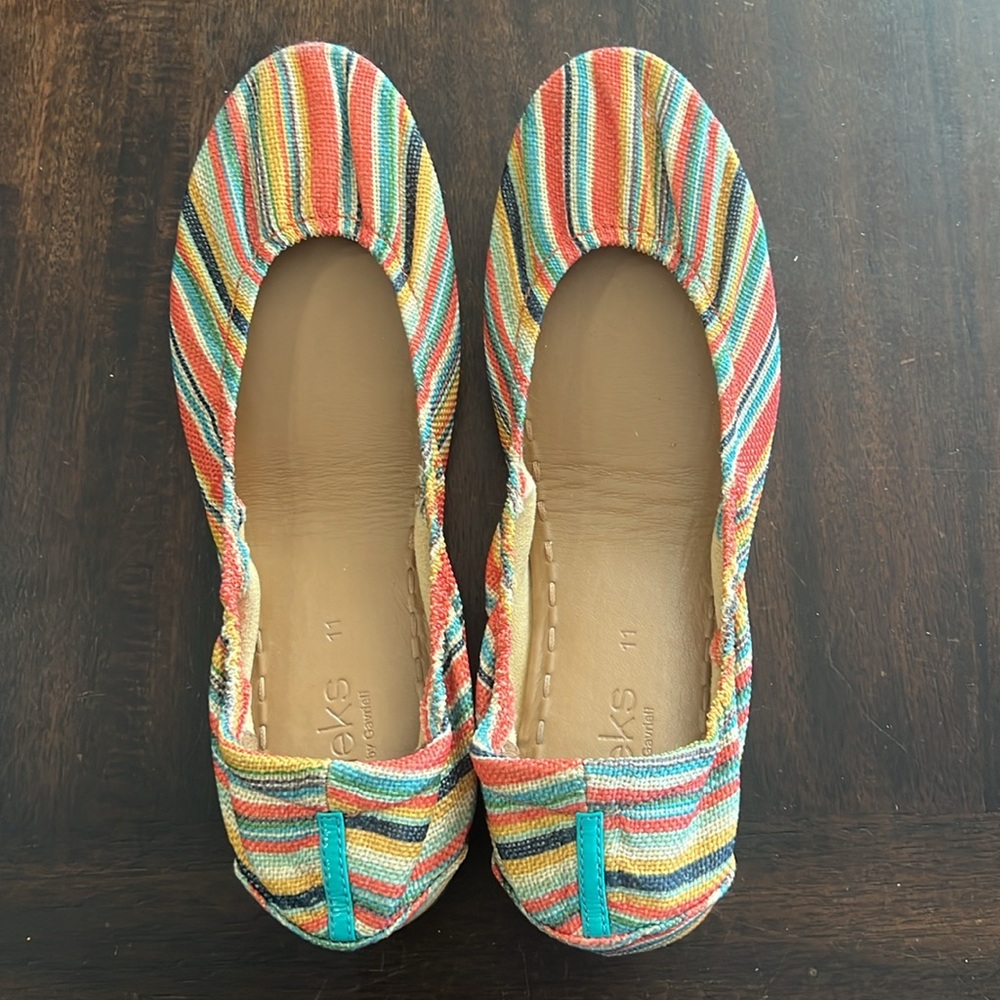 Multicolor Striped Women’s Ballet Flats